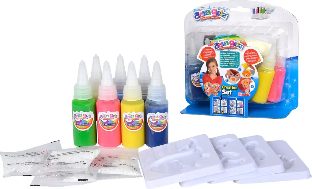 Simba Aqua Gelz Creative Set - 7x30ml Kleurgel & Accessoires - afbeelding 2 van 6
