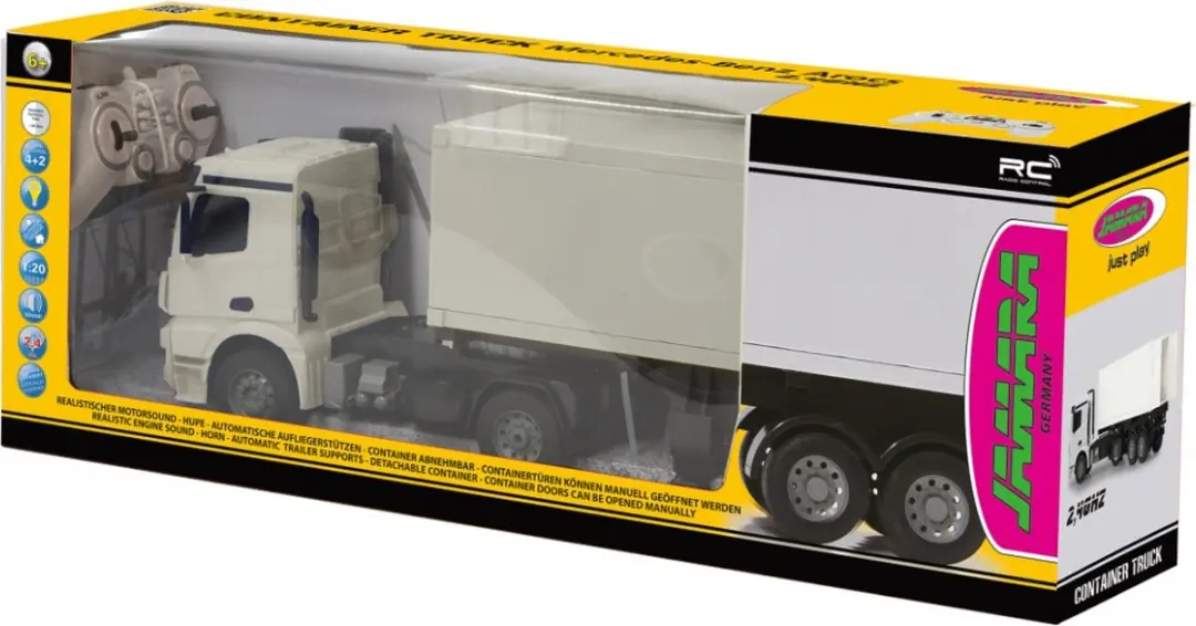 Jamara Mercedes-Benz Arocs RC Vrachtwagen 1:20 - Wit - JAM405148 - afbeelding 2 van 6
