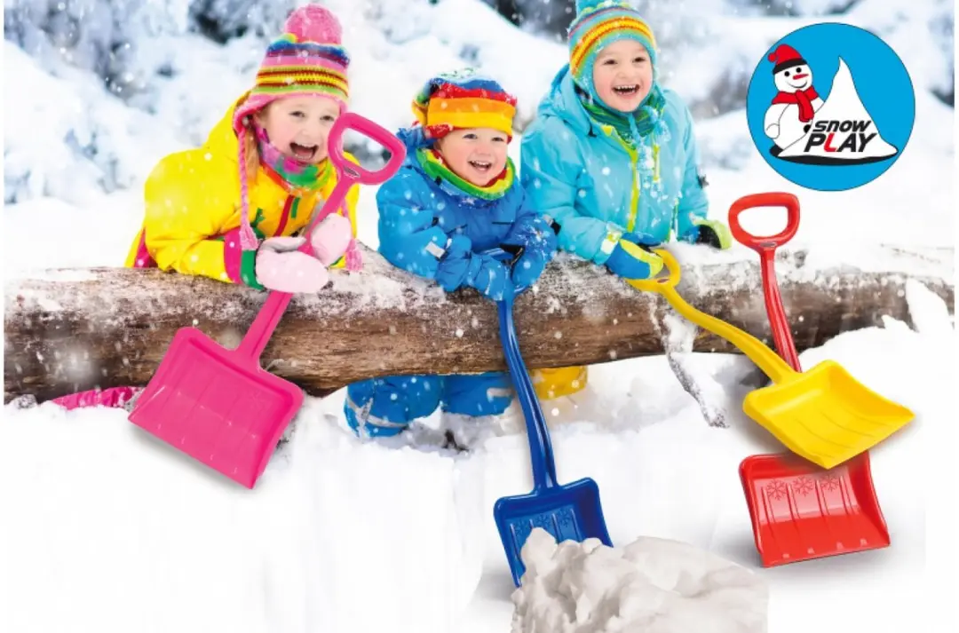 Jamara Snow Play Sneeuwschep Junior 27,5x70cm - Rood - afbeelding 3 van 4