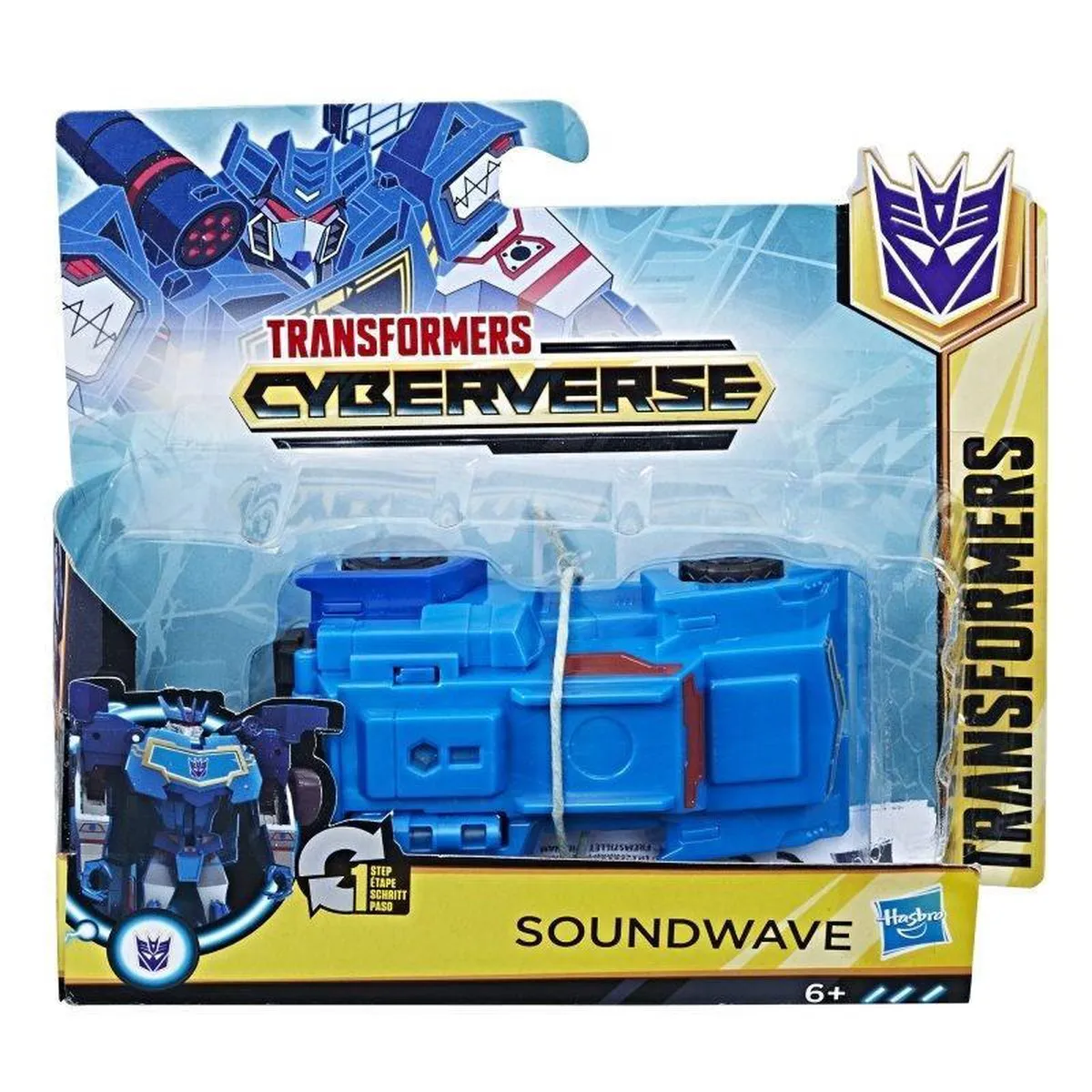 Hasbro Transformer Cyberverse Soundwave - 10 cm - Blauw