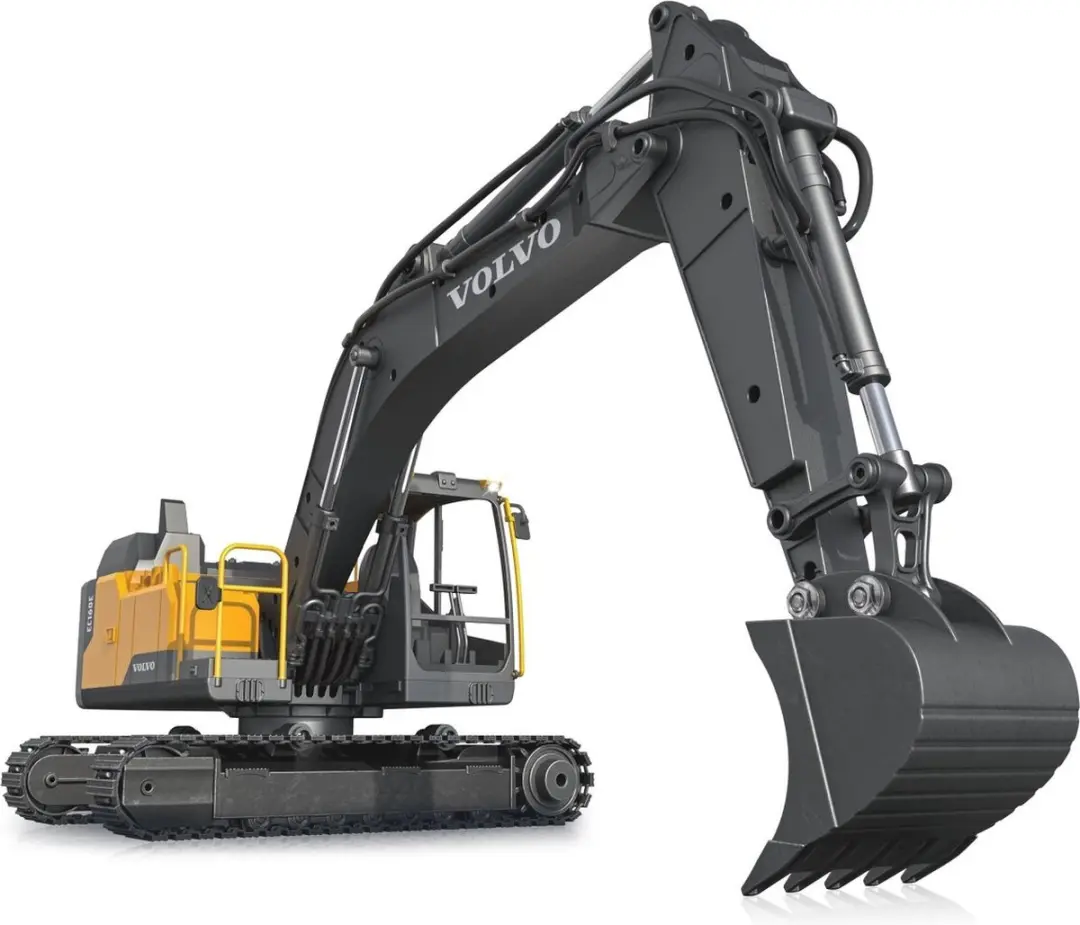 Jamara Bestuurbare Graafmachine Volvo EC160E 1:16 - Zwart/Geel