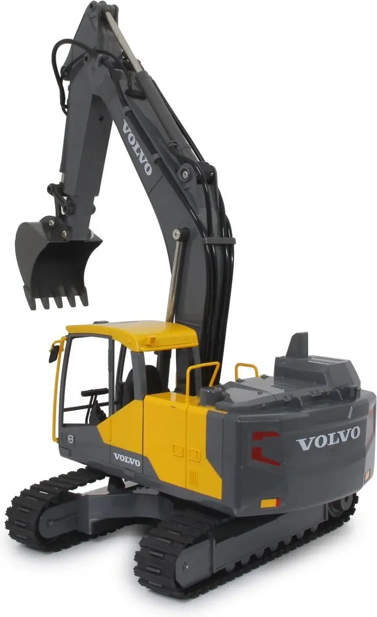 Jamara Bestuurbare Graafmachine Volvo EC160E 1:16 - Zwart/Geel