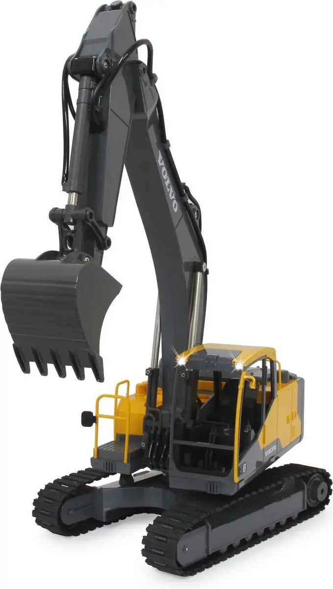 Jamara Bestuurbare Graafmachine Volvo EC160E 1:16 - Zwart/Geel