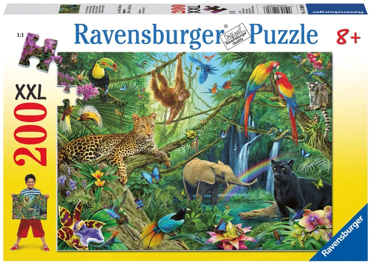 Ravensburger Dieren in de Jungle Legpuzzel 200 Stuks - Multicolor