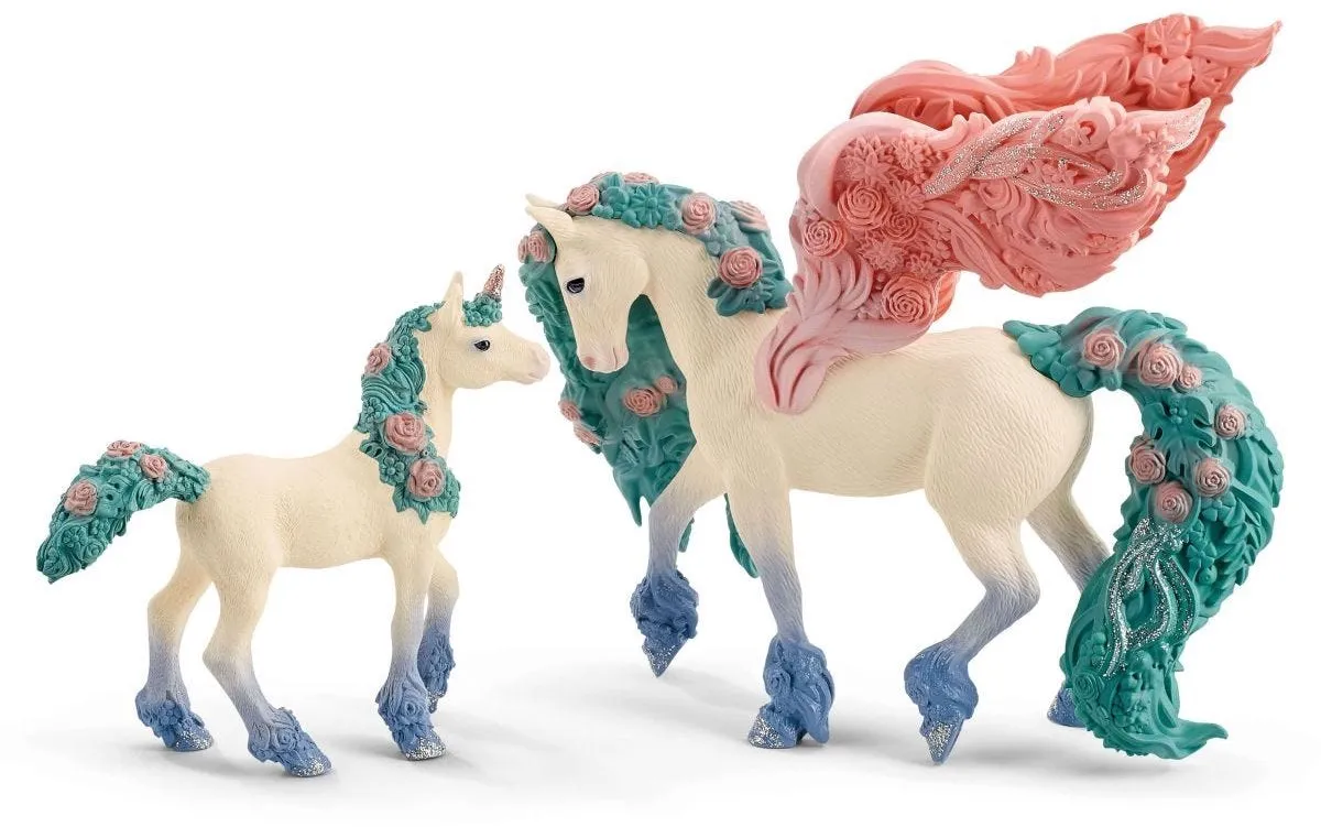 Schleich Bayala Bloemenpegasus Speelfiguur 70590 - Multikleur