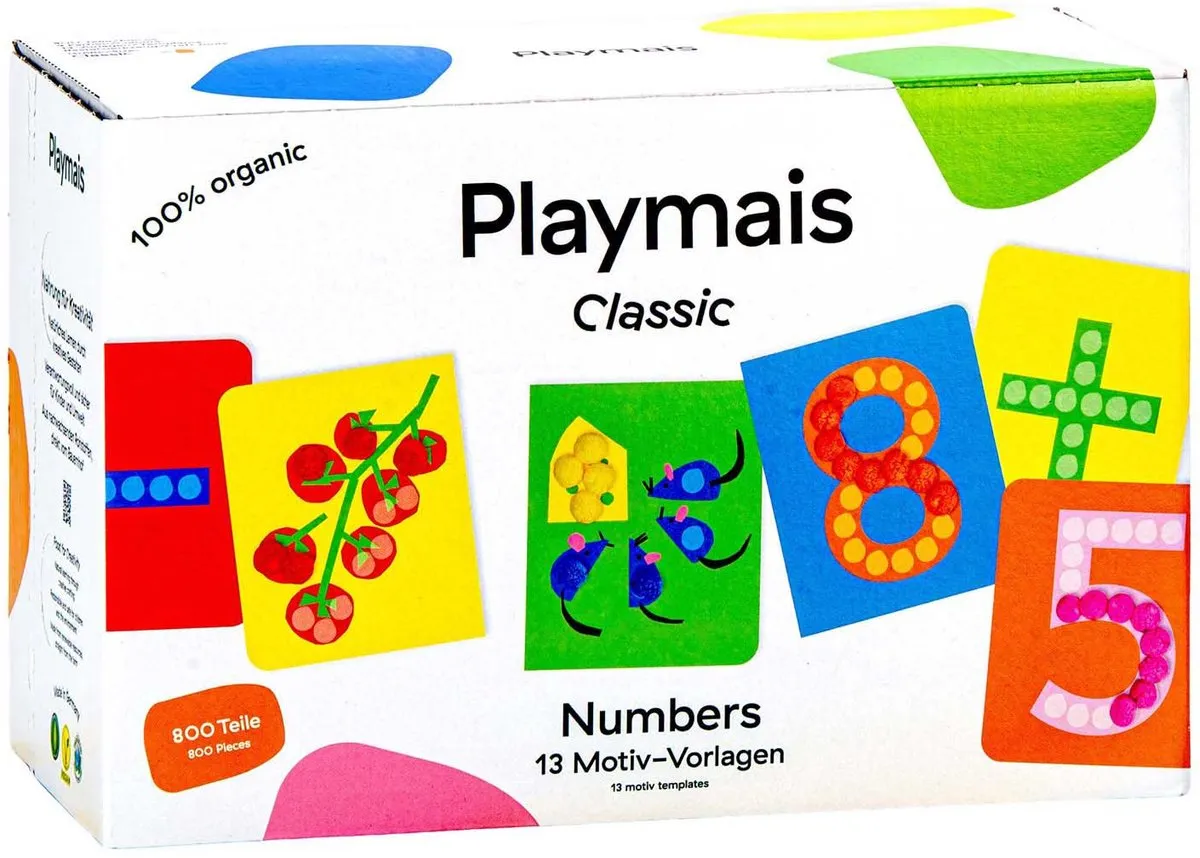 PlayMais Classic Numbers 800 Stukjes - Multikleur