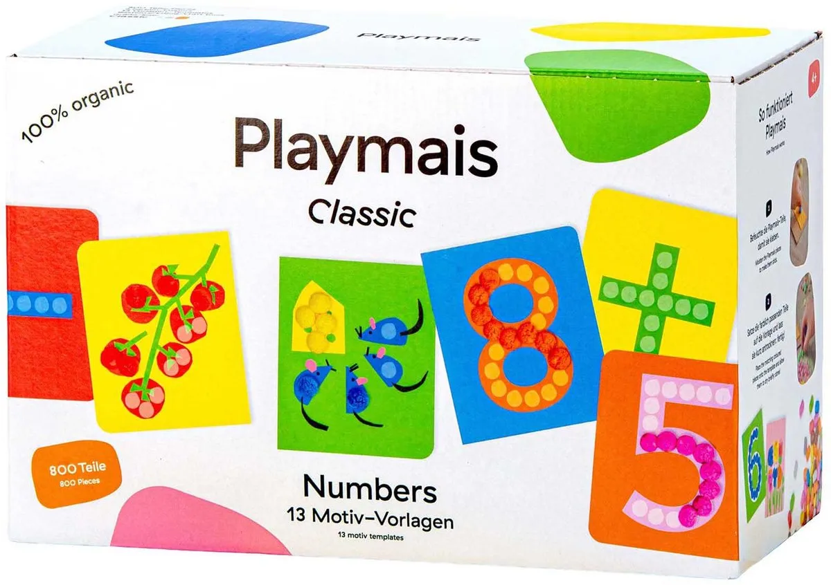 PlayMais Classic Numbers 800 Stukjes - Multikleur