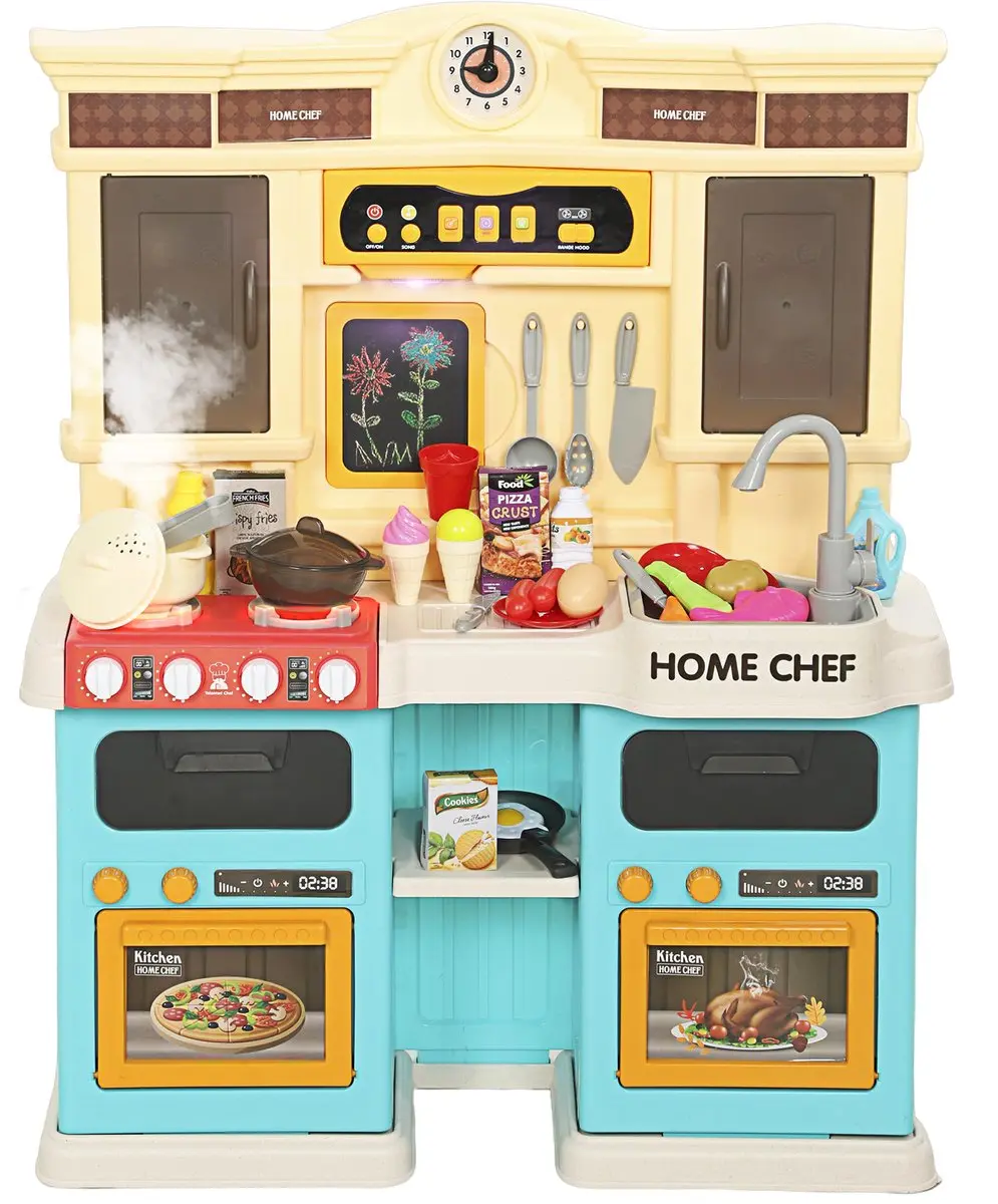 AIYAPLAY Kids Kitchen Playset Kunststof 66L x 24B x 83H cm Meerkleurig