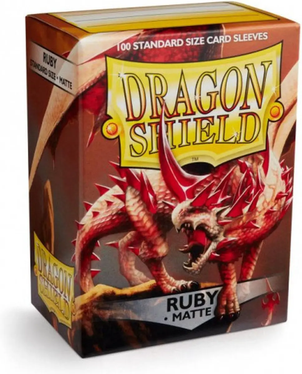Arcane Tinmen Dragon Shield Standard Sleeves Matte Ruby Rood - 100 Stuks