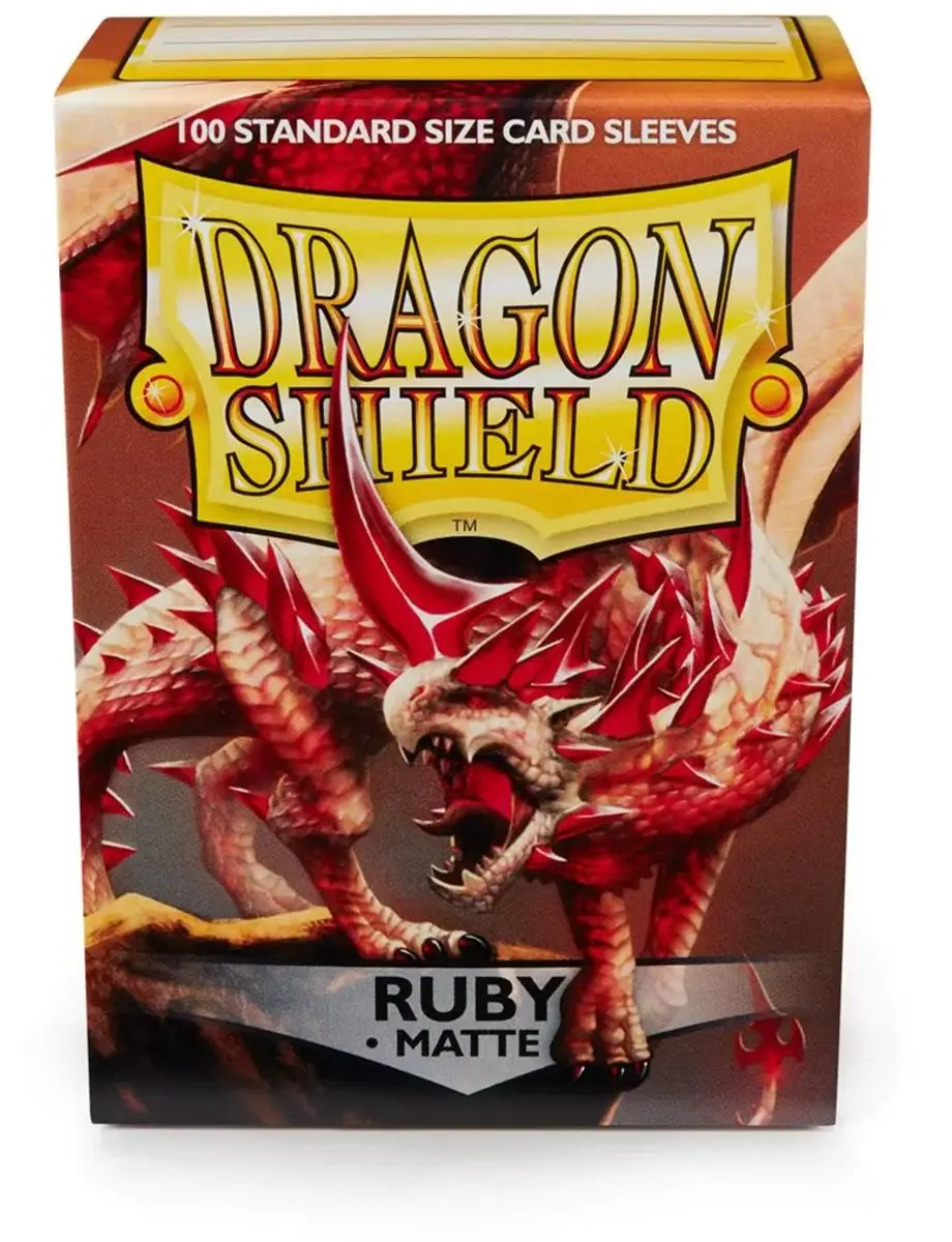 Arcane Tinmen Dragon Shield Standard Sleeves Matte Ruby Rood