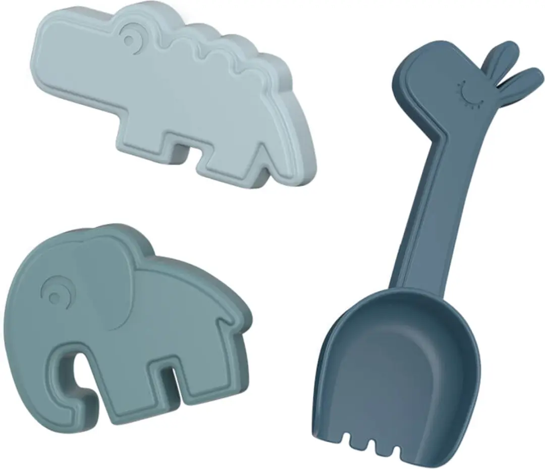 Done By Deer Sand Play Set Deer Friends Blue 3pcs