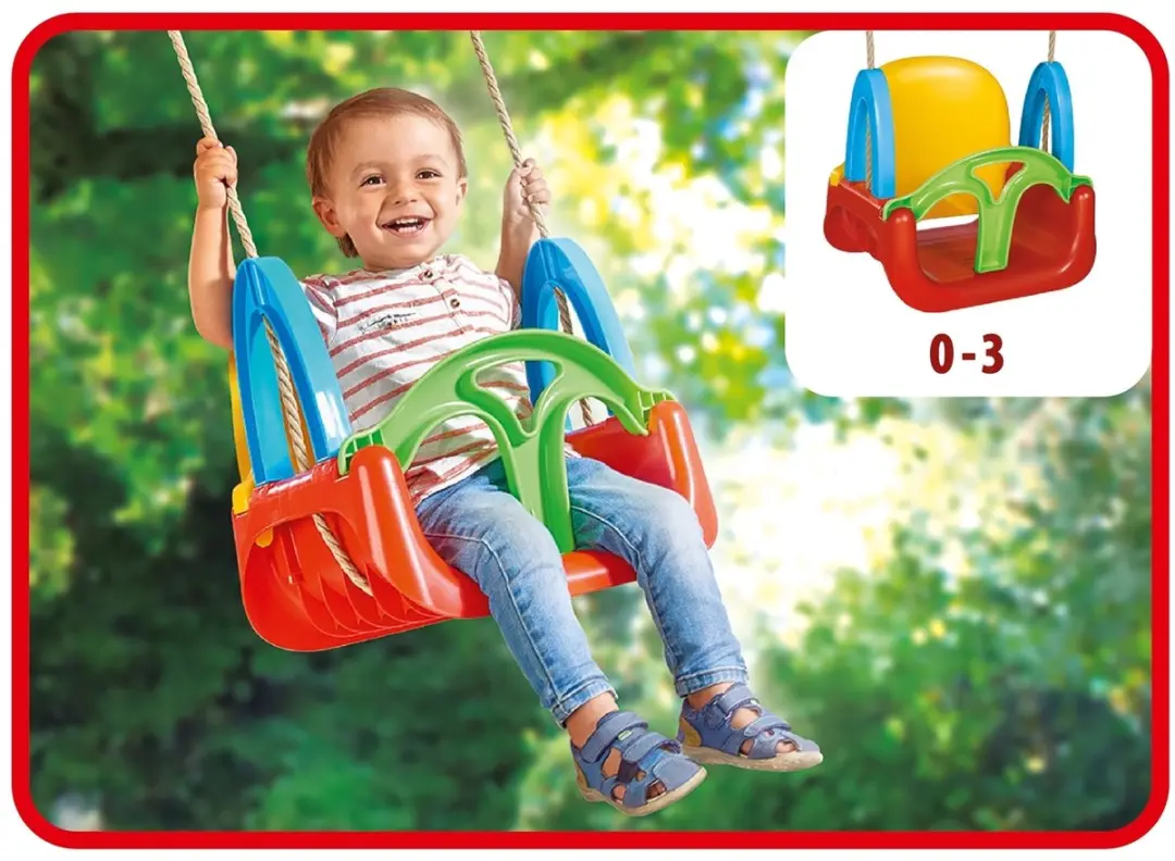Simba Meegroei Schommel 3-in-1 - Max 60 kg - Rood/Geel/Blauw/ Groen - afbeelding 4 van 6