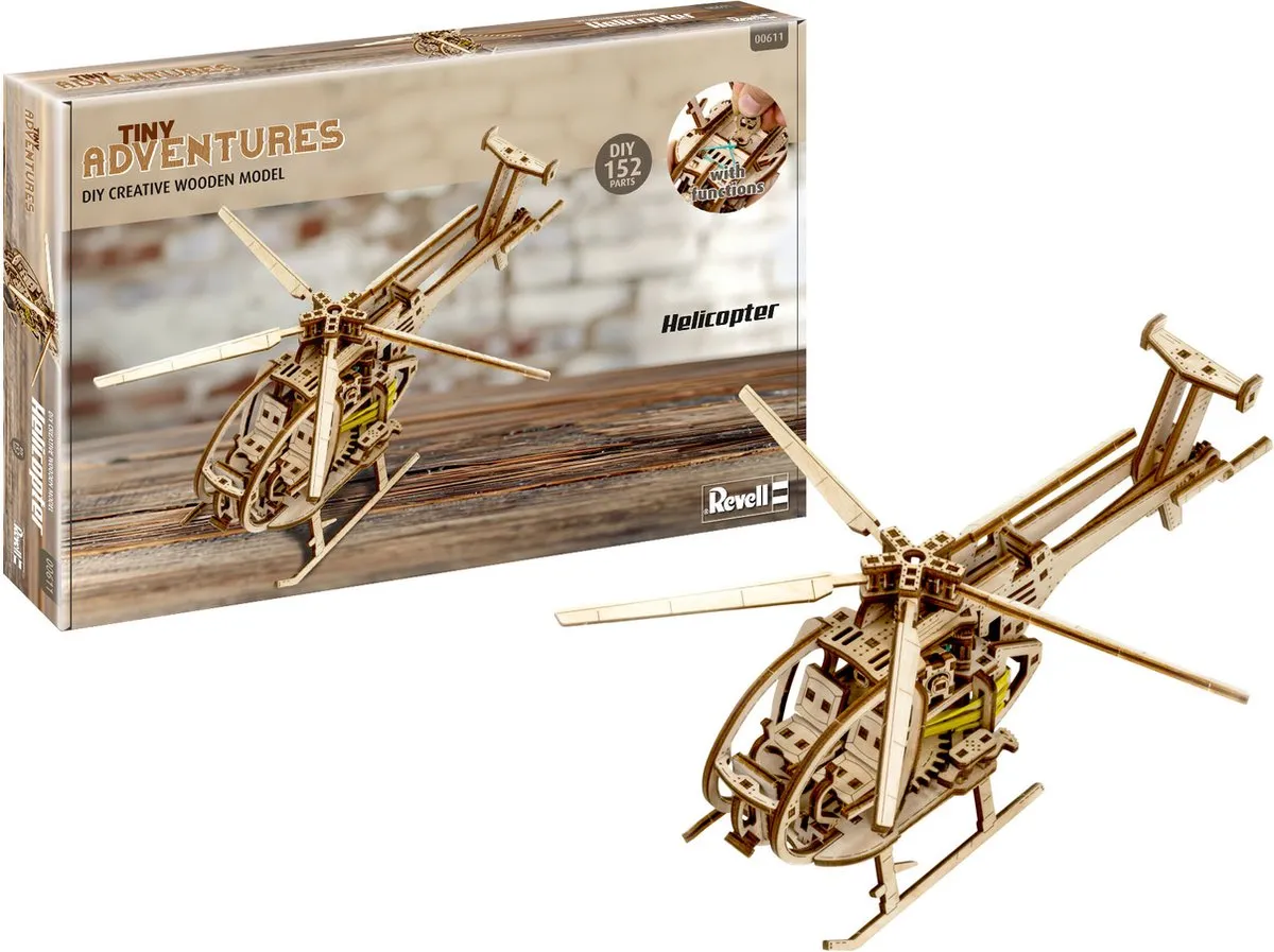 Revell Tiny Adventures Helikopter 1:300 Modelbouwpakket