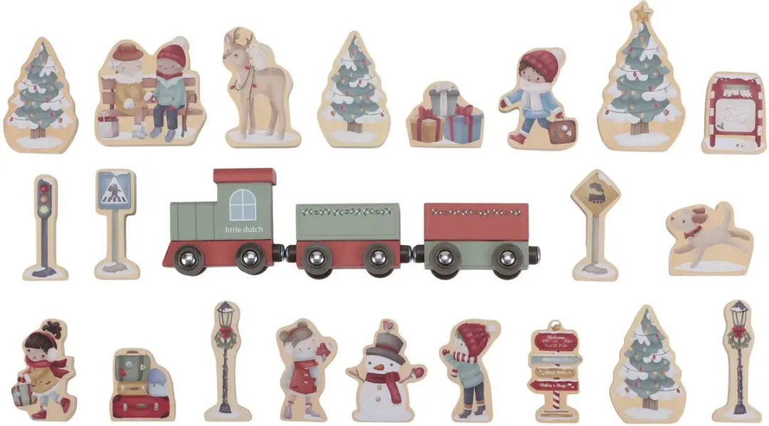 Little Dutch Advent kalender treinbaan FSC