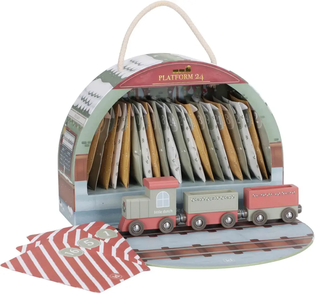 Little Dutch Adventskalender Treinbaan - 24 Doosjes - afbeelding 4 van 6