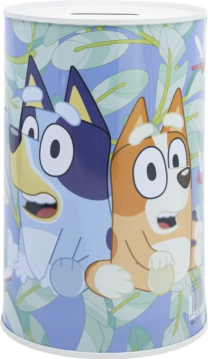 Bluey metalen spaarpot 15 x 10 CM