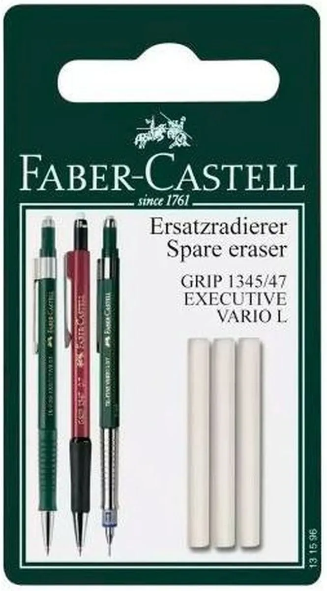 Faber-Castell Navulling Gom Wit - 5 Stuks