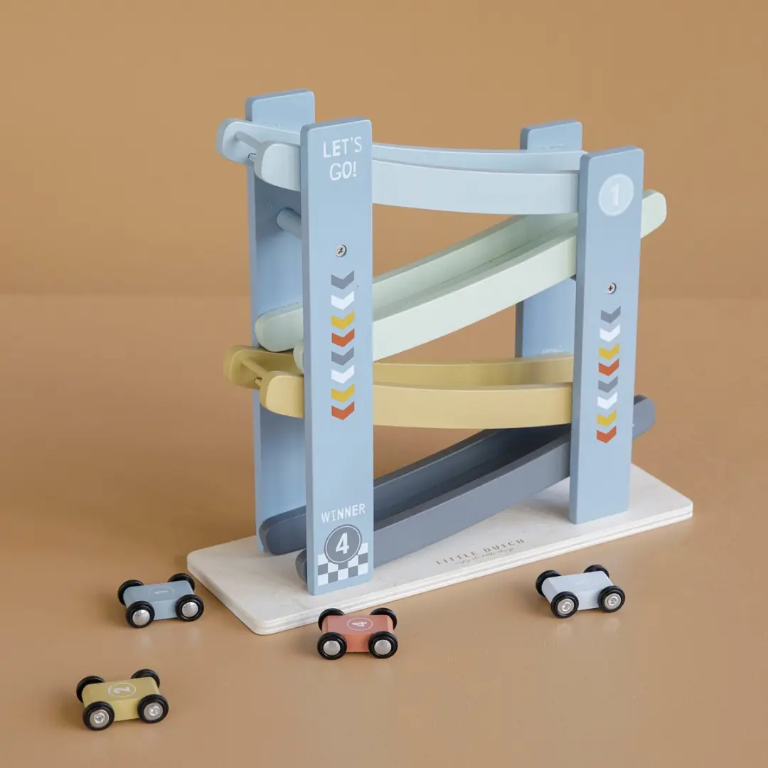 Little Dutch Rollerbaan Cars Blauw - afbeelding 6 van 6