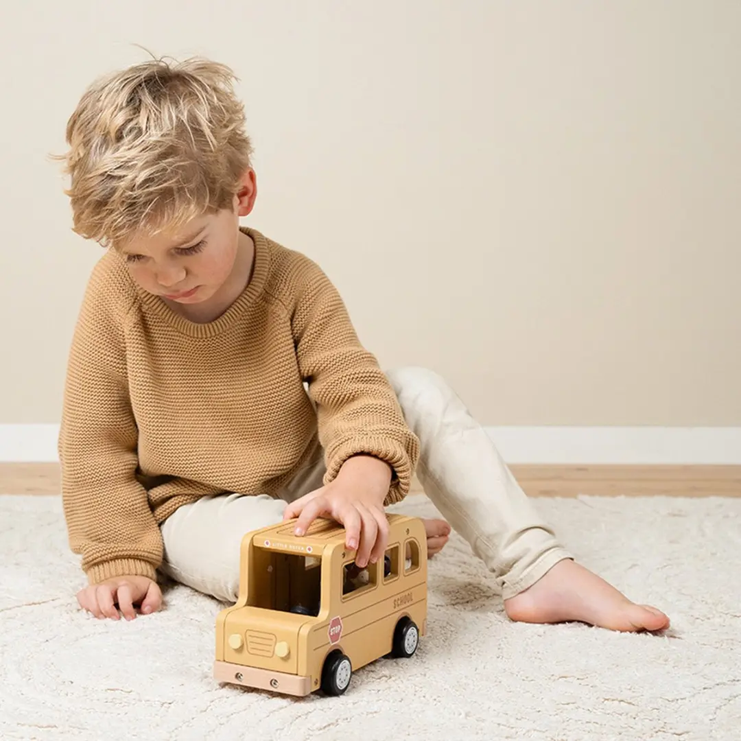 Little Dutch Schoolbus met Poppetjes LD8023 - Geel - afbeelding 6 van 6