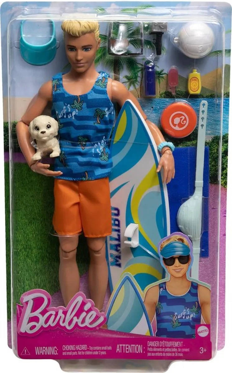 Mattel BRB Ken Surf Doll HPT50