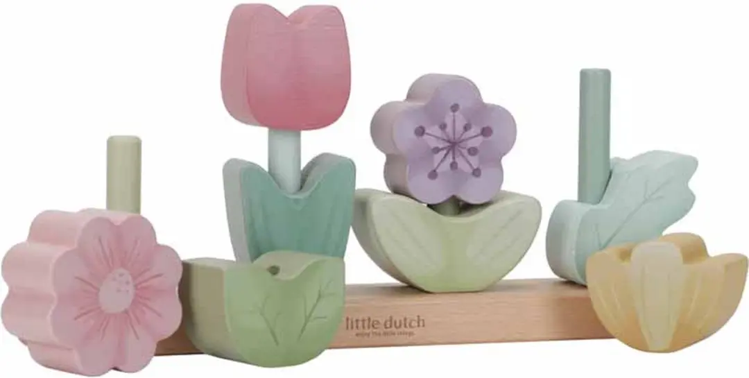 Little Dutch Stapelaar Bloemen Fairy Garden FSC - 9-delig - Multi