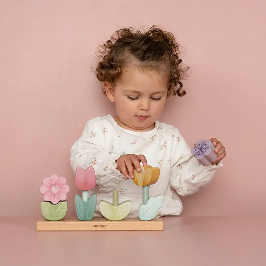 Little Dutch Stapelaar Bloemen Fairy Garden FSC - 9-delig - Multi