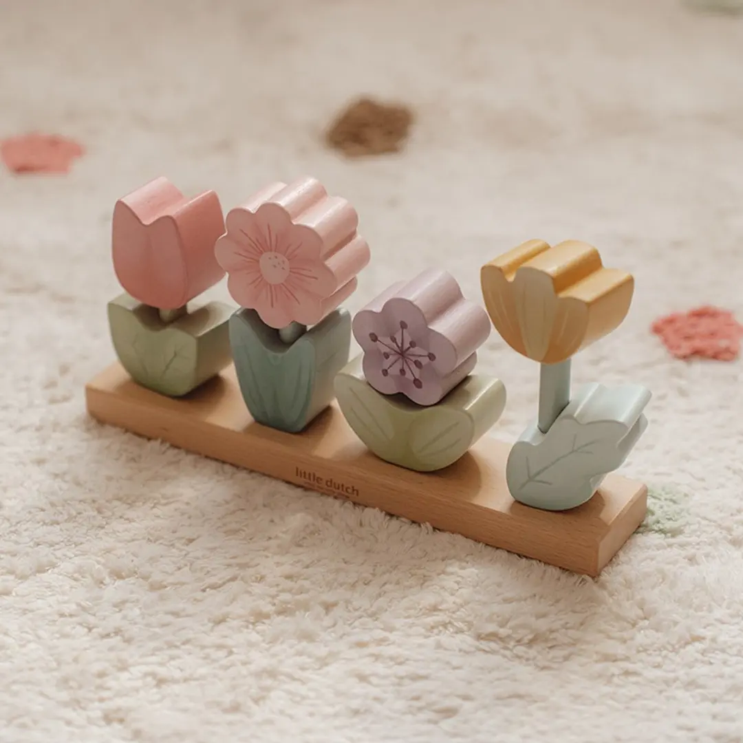 Little Dutch Stapelaar Bloemen Fairy Garden FSC - 9-delig - Multi