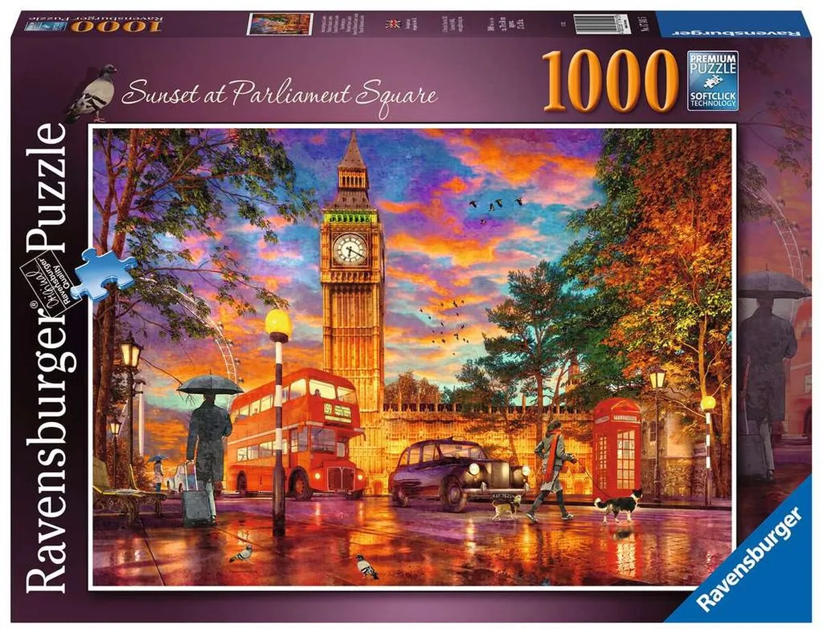 Ravensburger Zonsondergang Londen Puzzel 1000 Stuks - Multicolor