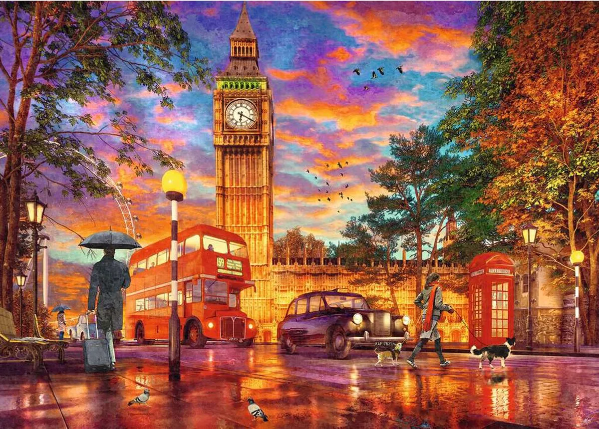 Ravensburger Zonsondergang Londen Puzzel 1000 Stuks - Multicolor