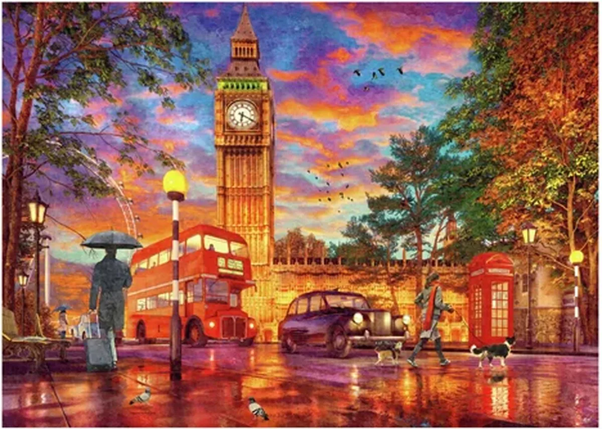 Ravensburger Zonsondergang Londen Puzzel 1000 Stuks - Multicolor