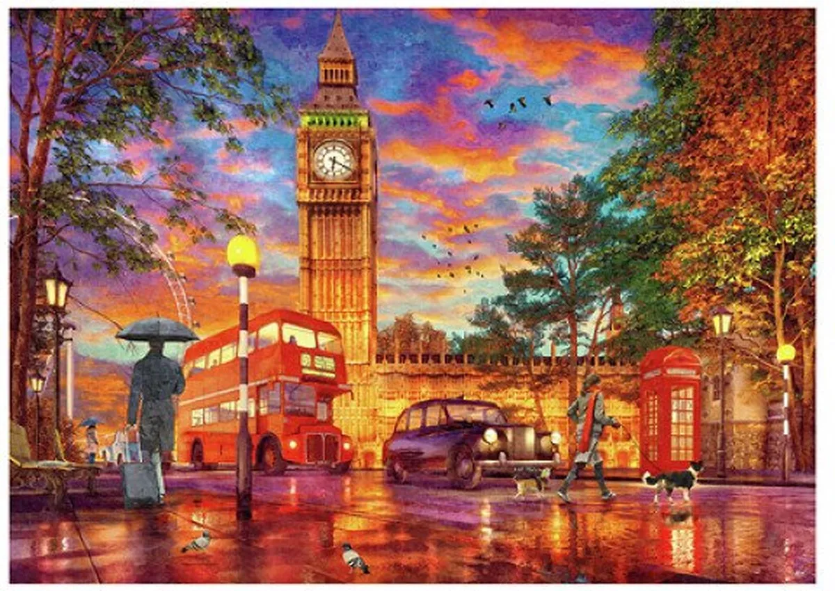 Ravensburger Zonsondergang Londen Puzzel 1000 Stuks - Multicolor - afbeelding 6 van 6
