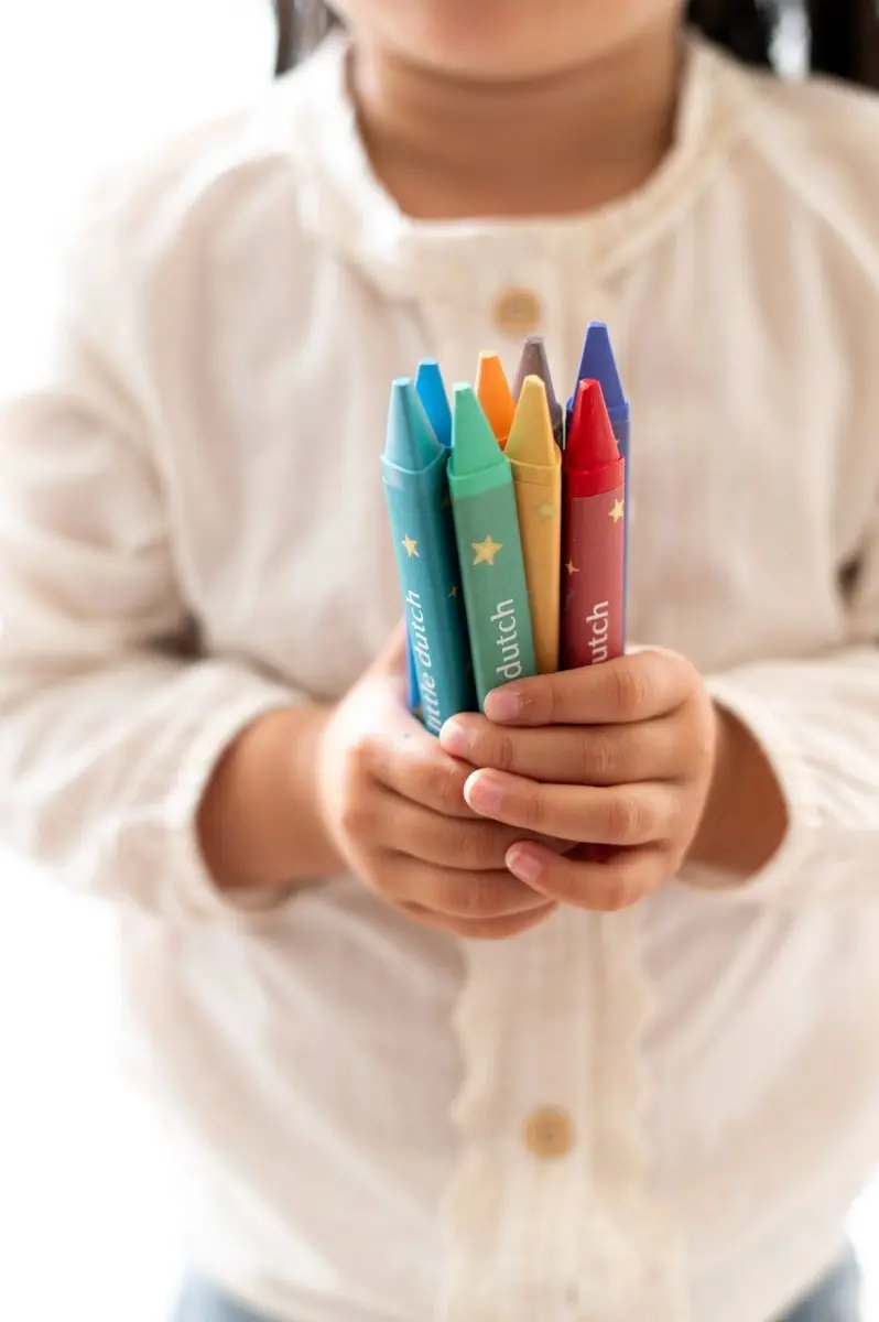 Little Dutch Jim & Friends Waskrijtjes - 8 Stuks - Multicolor