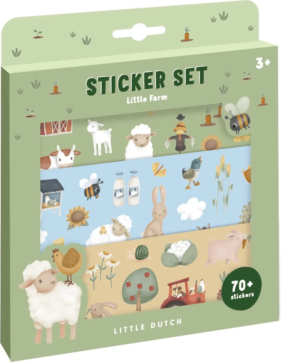 Little Dutch Little Farm Stickervellen Groen