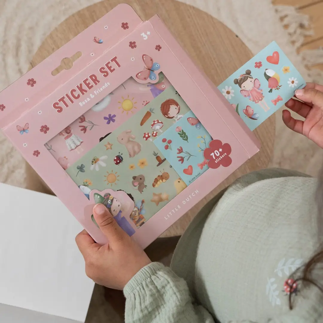 Little Dutch Little Farm Stickervellen Groen - 4 Stuks
