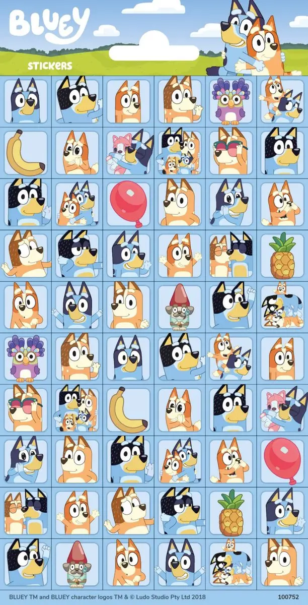 Bluey Bingo mini-stickerset