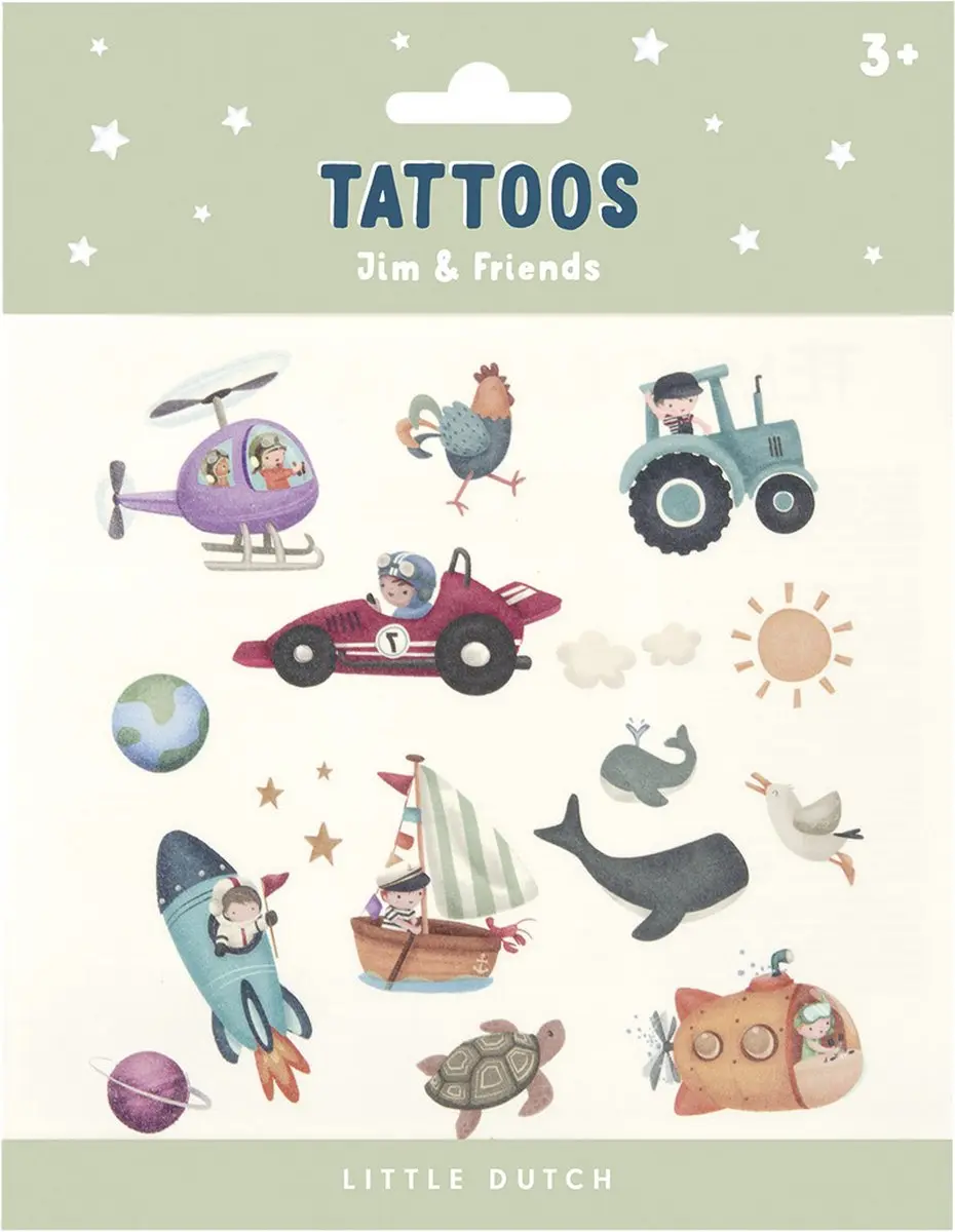 Little Dutch Jim & Friends Tijdelijke Tatoeages