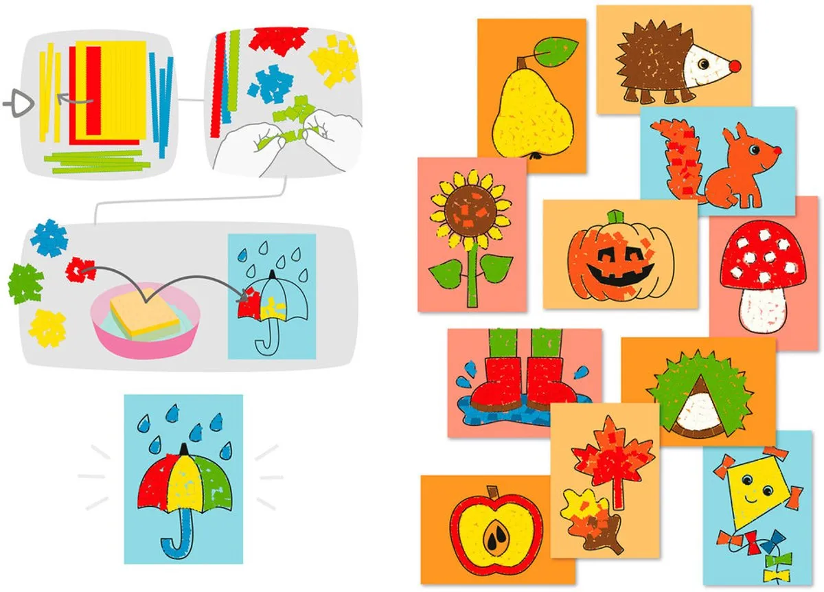 Haba Knutselpakket Herfst Stickers - 12 Stuks - Multicolor