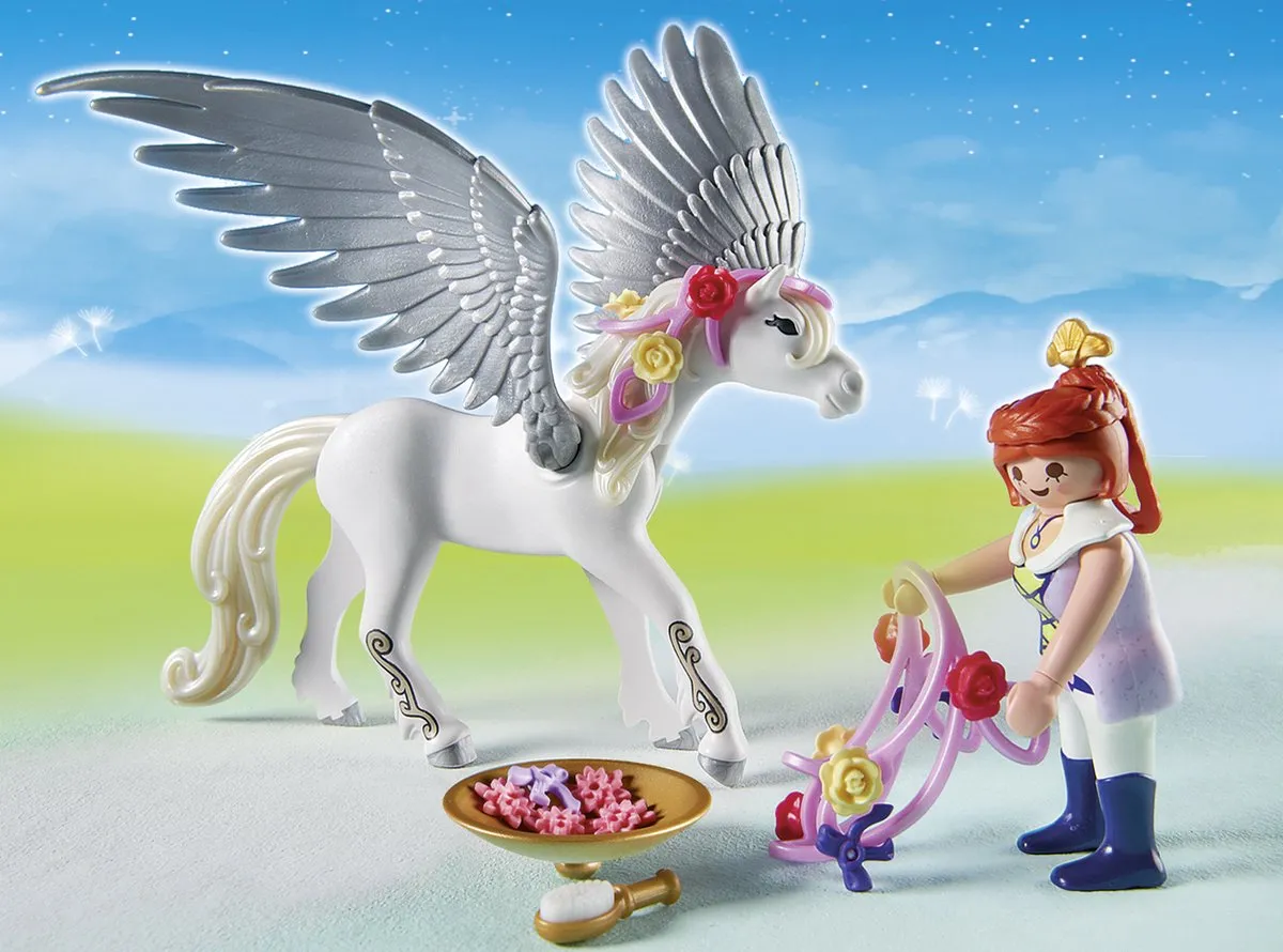 Playmobil Pegasus Paard met Koningspaar - Multicolor