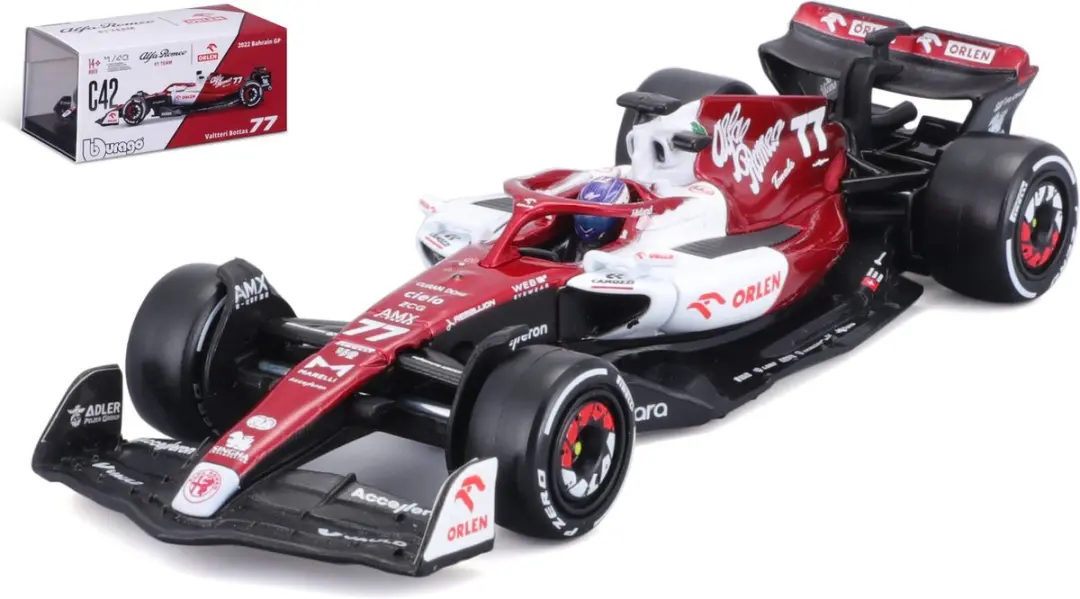 Bburago Alfa Romeo F1 team ORLEN C42 #77 Valtteri Bottas Formule 1 seizoen 2022