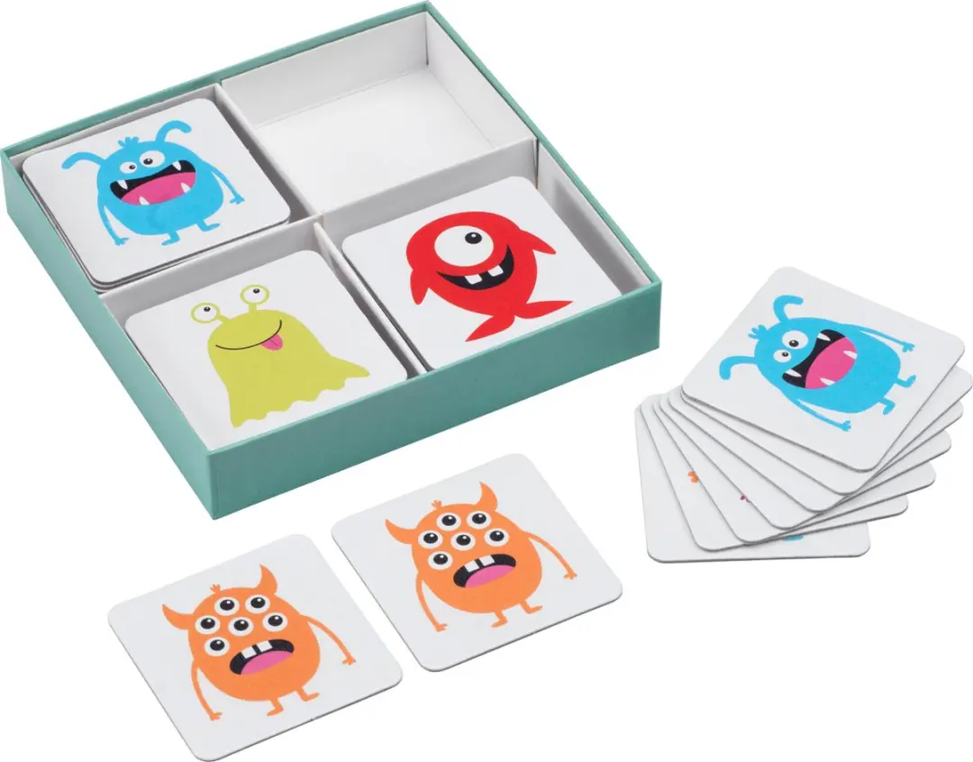 Fivelittlemonkeys Monster Memo-Spel PR-2021-03 - 48 Kaarten