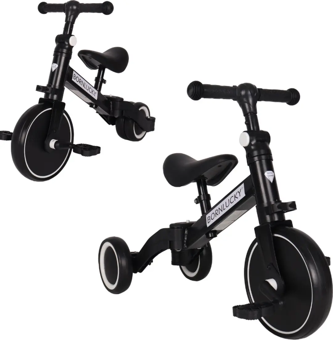Born Lucky 4 in1 Driewieler / Loopfiets & Balance Bike