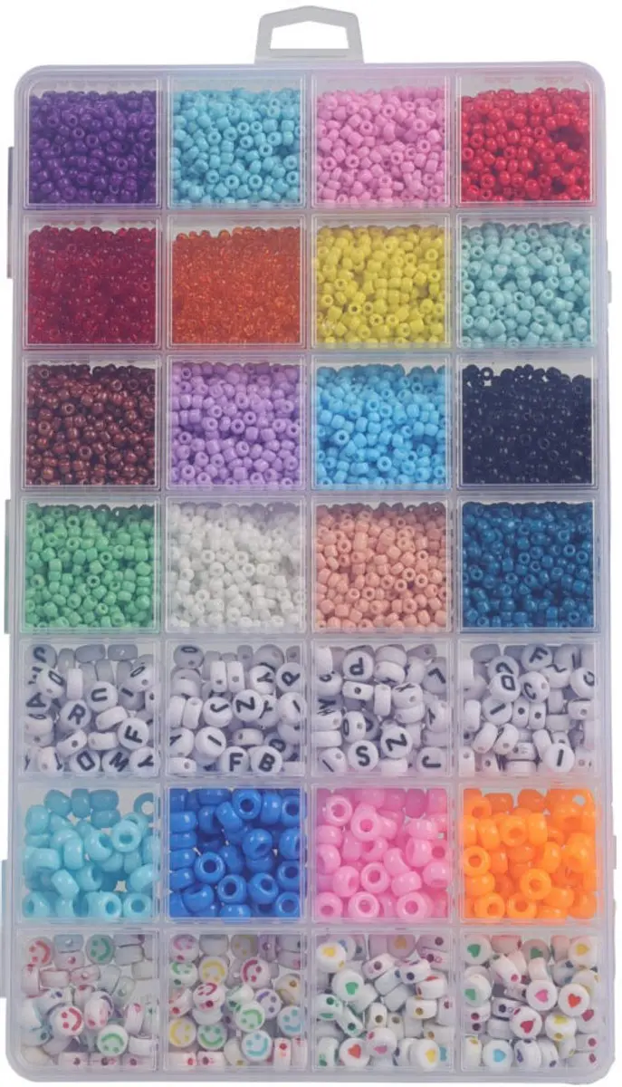 Koopman Kralenset Multicolor - 28-delig - 16 Kleuren - afbeelding 3 van 3