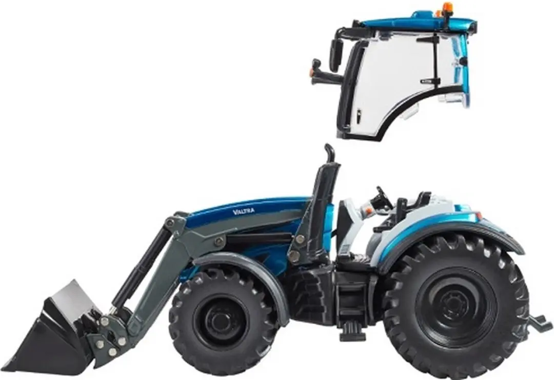 Britains Valtra T234 Tractor met lader 1:32 - Metallic blauw/zwart