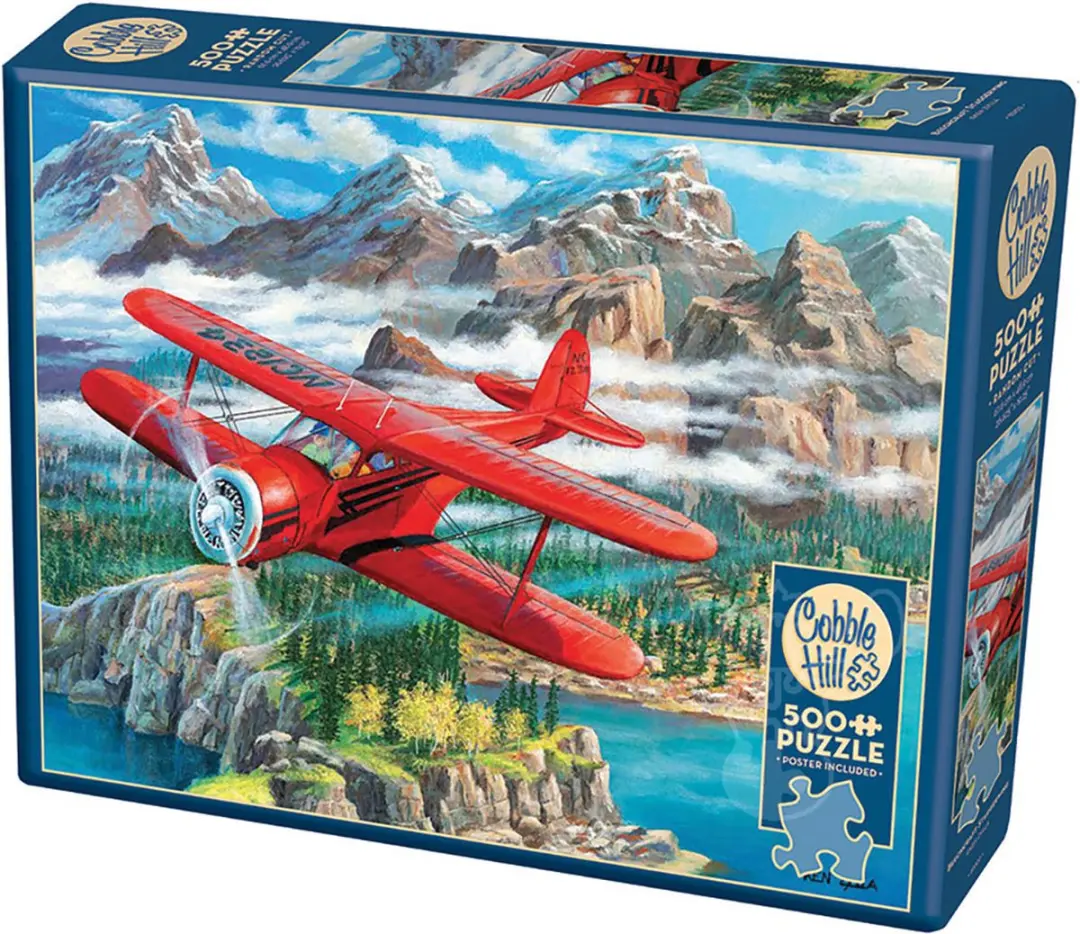 Cobble Hill Beechcraft Staggerwing 500 Stuks Puzzel - Meerkleurig - afbeelding 3 van 3