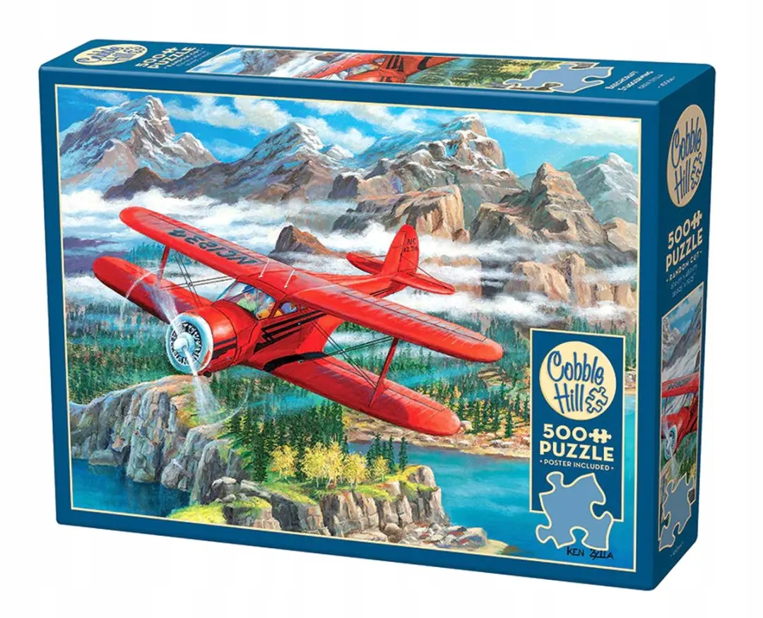 Cobble Hill 500 Stuk Puzzel: Beechcraft Staggerwing Vliegtuig