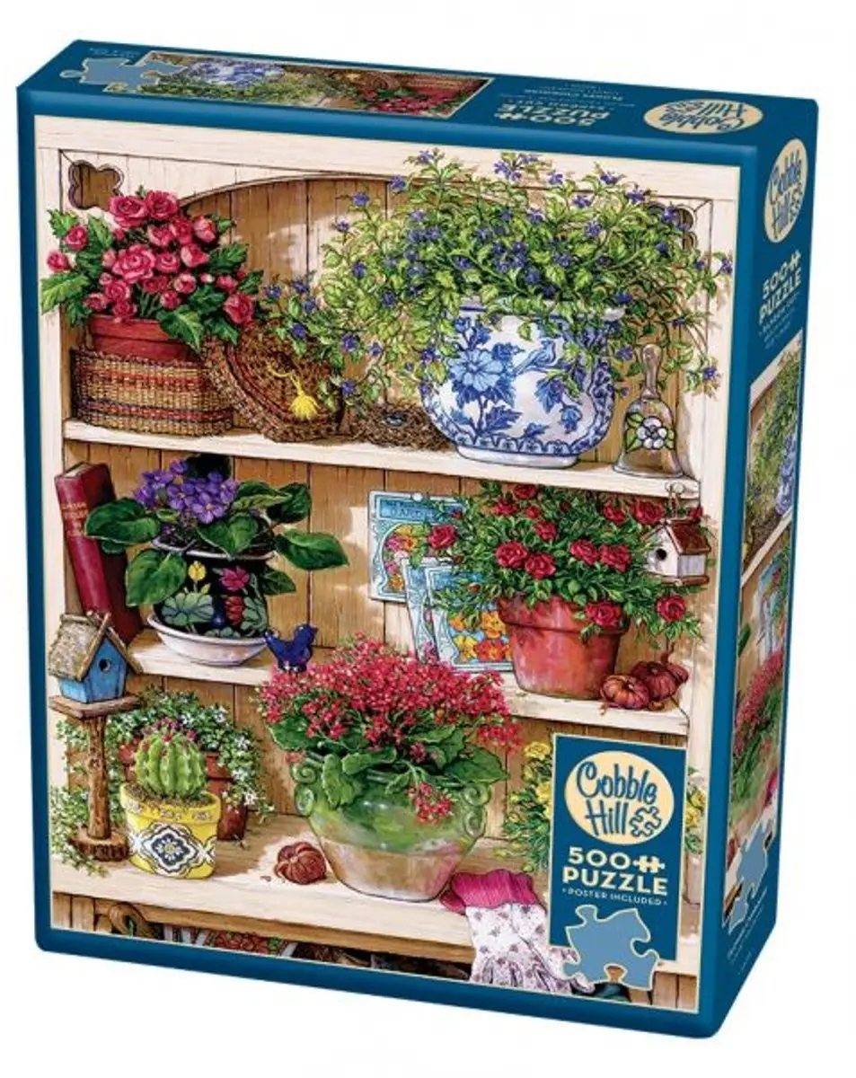 Cobble Hill Bloemen Rek Puzzel 500 Stukken - Meerkleurig
