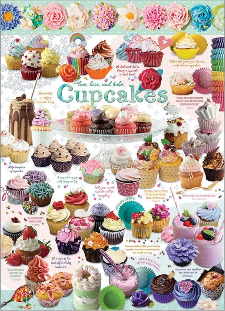 Cobble Hill Tijd voor Cupcakes Puzzel 1000 Stuks - Meerkleurig