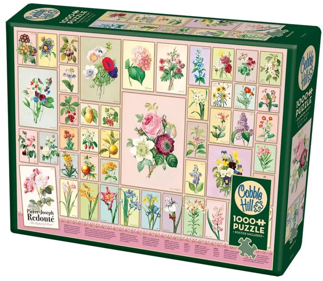 Cobble Hill Redouté Legpuzzel 1000 Stuks - Groen - afbeelding 3 van 3