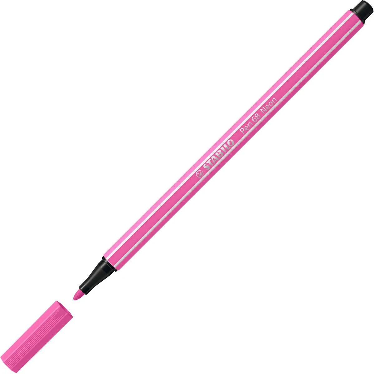 STABILO Pen 68 Neon Roze Viltstift
