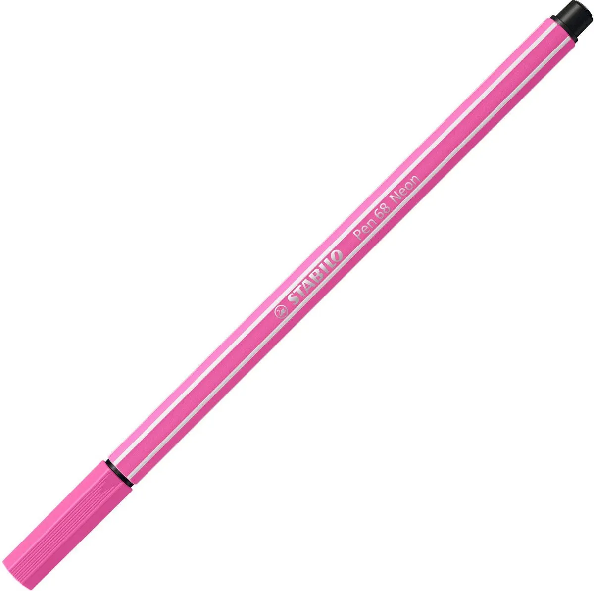 STABILO Pen 68 Neon Roze Viltstift